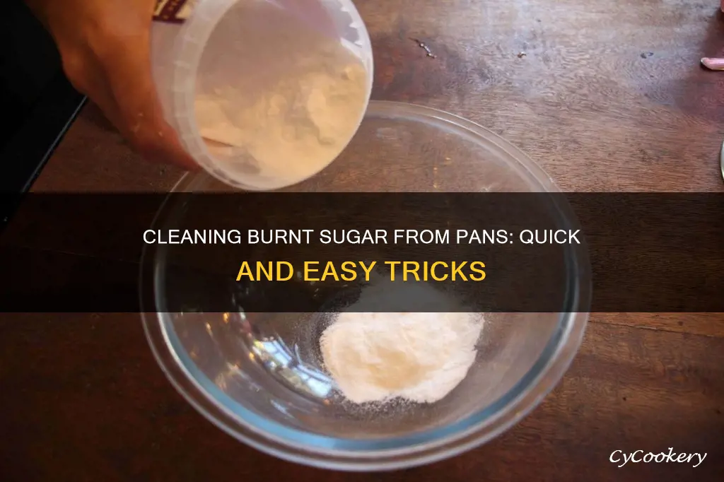 how can you get charred sugar out of a pan