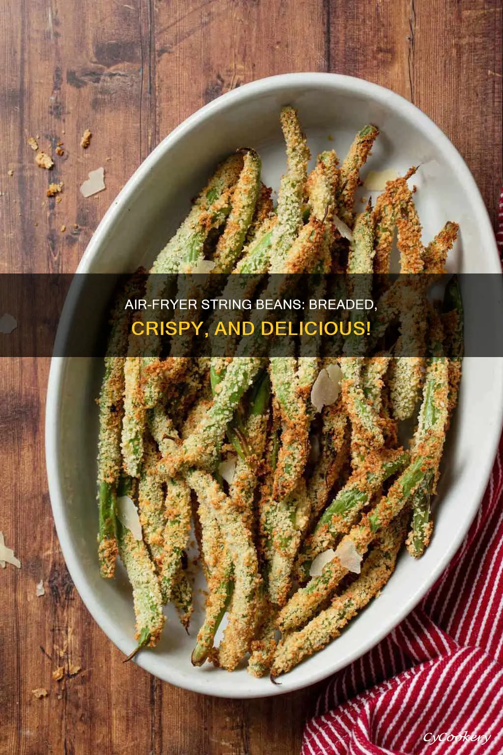 how can you make breaded stringbeans in air fryer