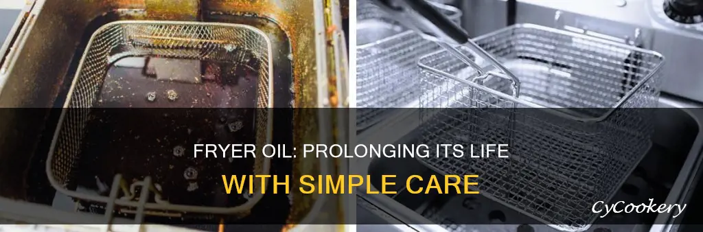 how can you prolong the life of the fryer oil