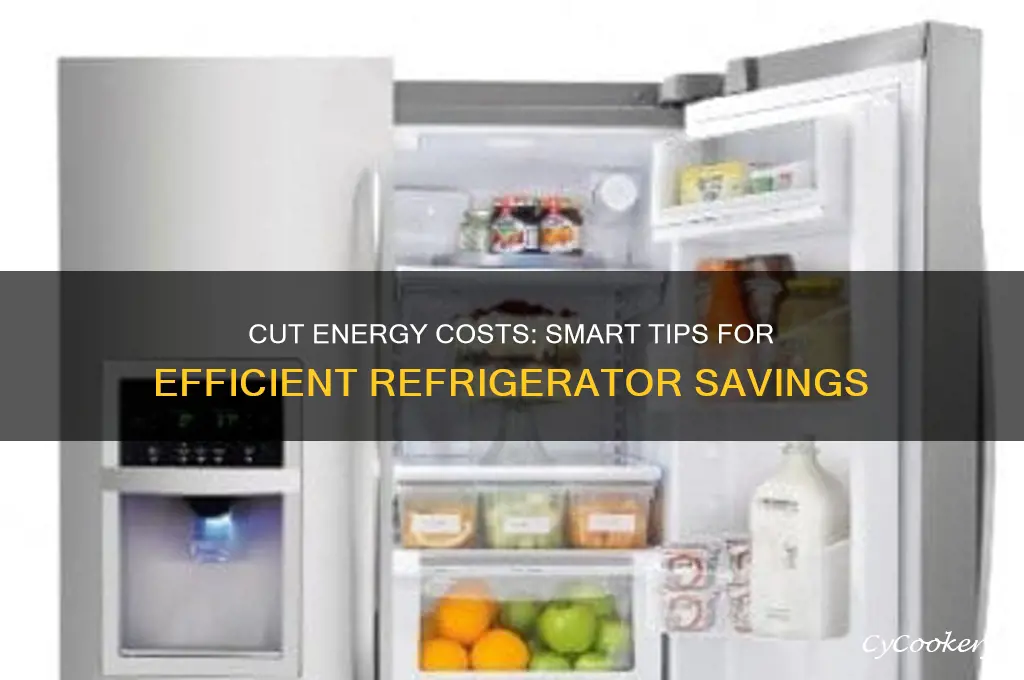 how can you save money in energy costs with refrigerator