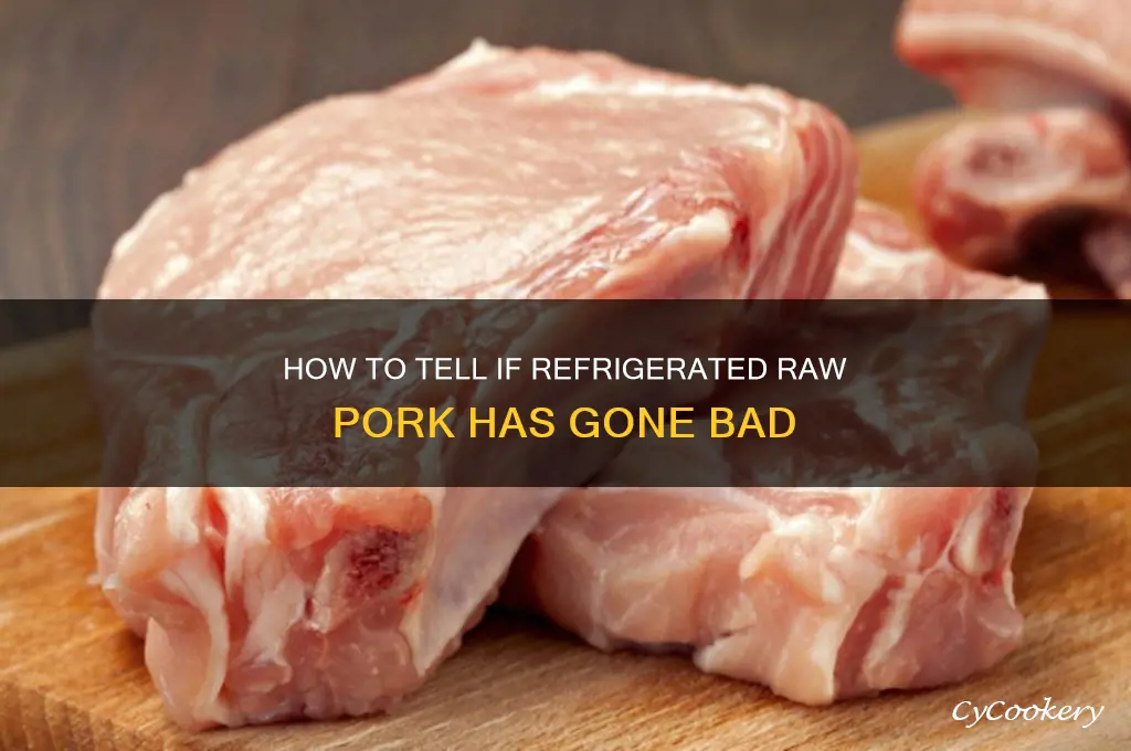 how can you tell if refrigerated raw pork is bad