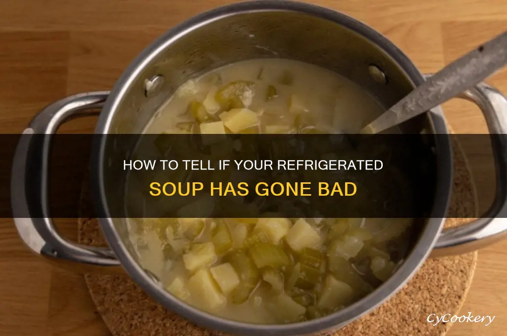 how can you tell if refrigerated soup is bad