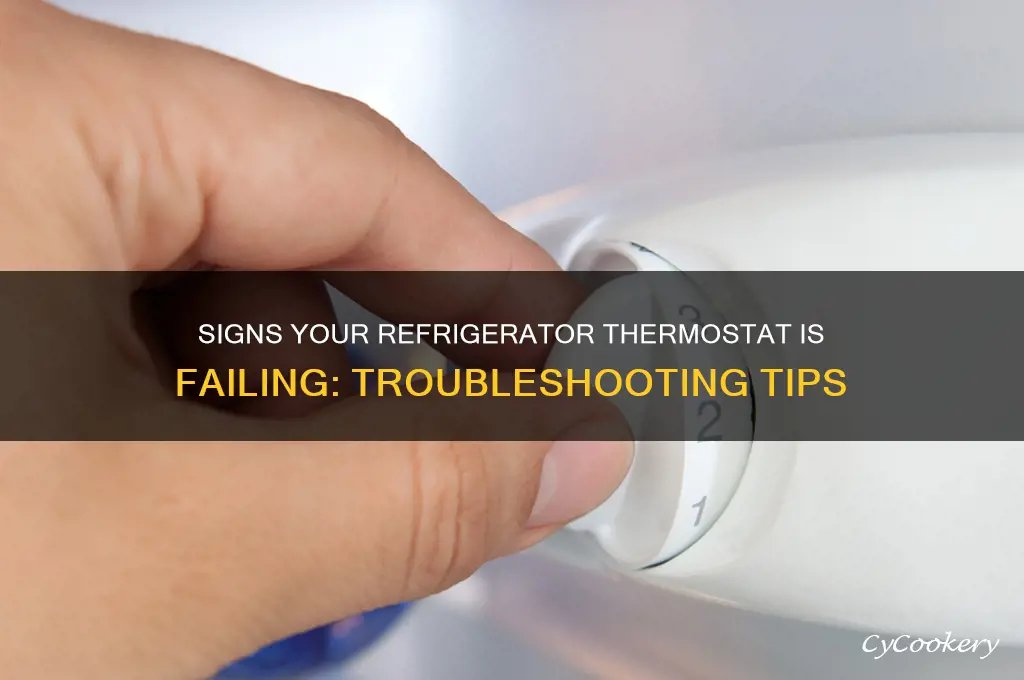 how can you tell if refrigerator thermostat is bad