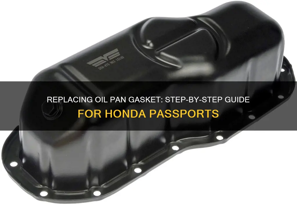 how change oil pan gasket on 2001 honda passport