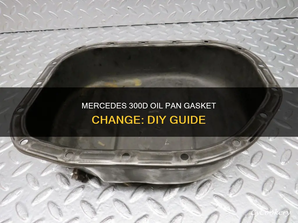 how changing oil gasket for pan engine mercedes 300d 1992