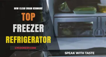 How to Clear a Clogged Drain in Your Kenmore Top Freezer Refrigerator