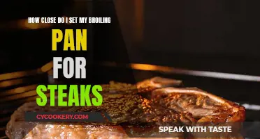 The Perfect Broiling Pan Distance for Steaks