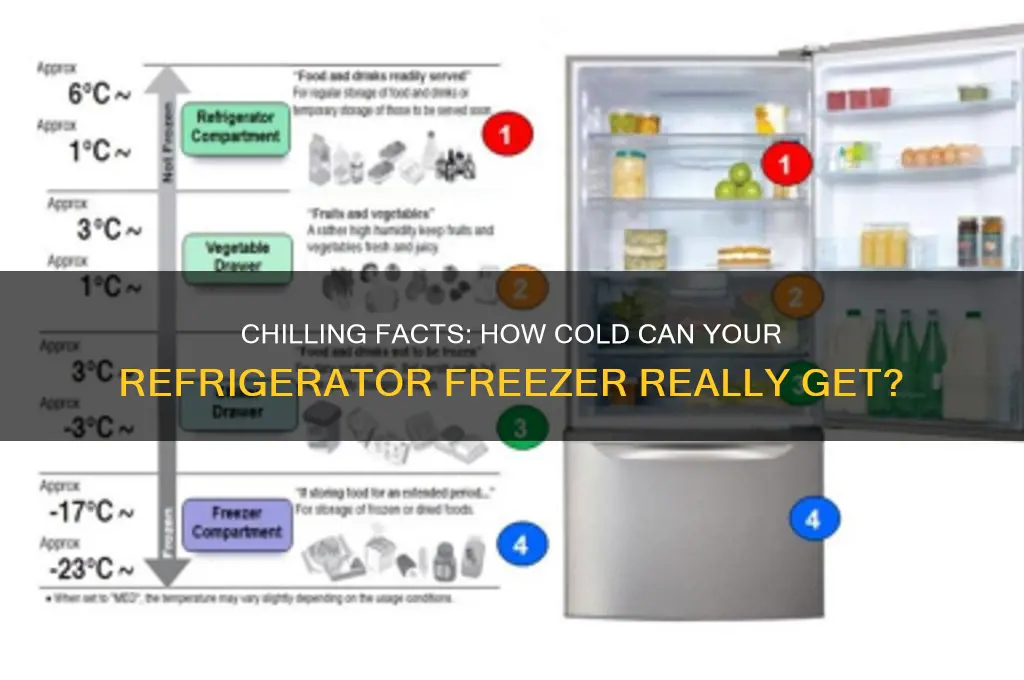 how cold can a refrigerator freezer get