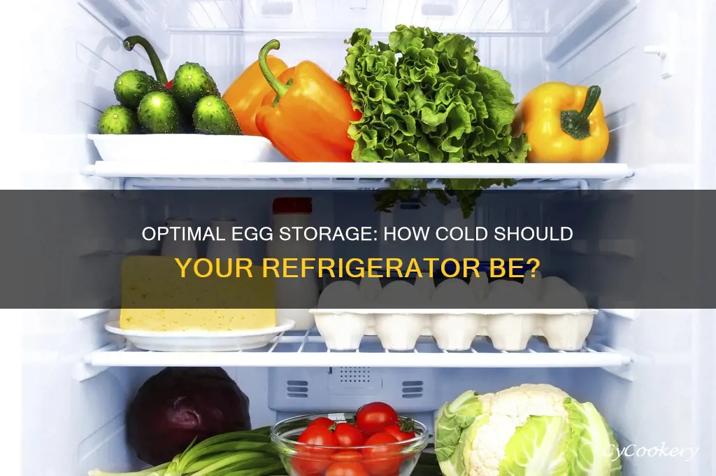how cold can eggs be refrigerated