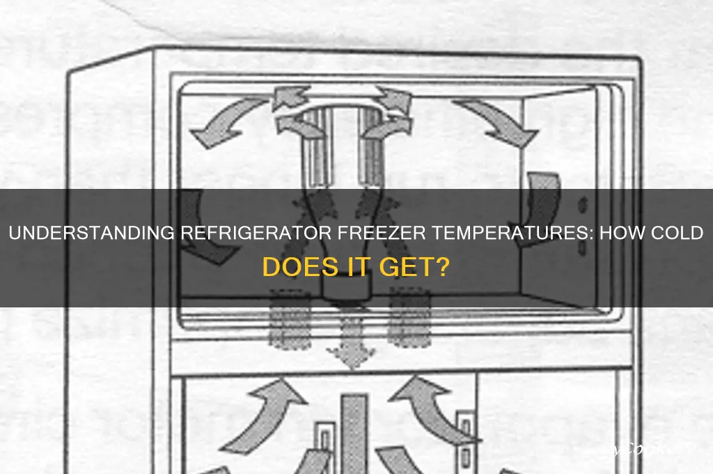how cold does a refrigerator freezer get
