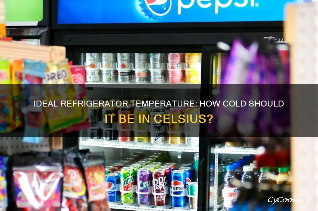 how cold is a refrigerator in celsius
