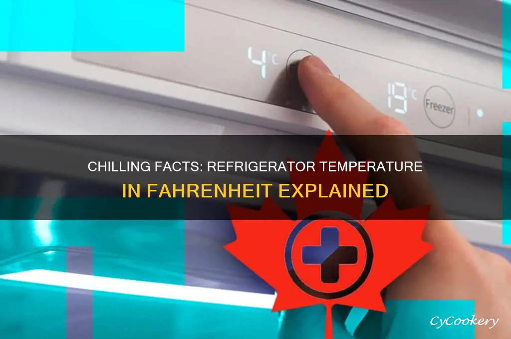 how cold is a refrigerator in fahrenheit