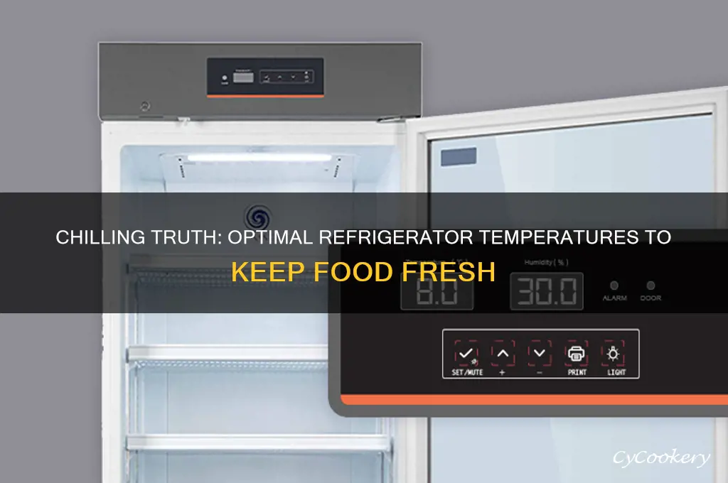 how cold it has be in refrigera