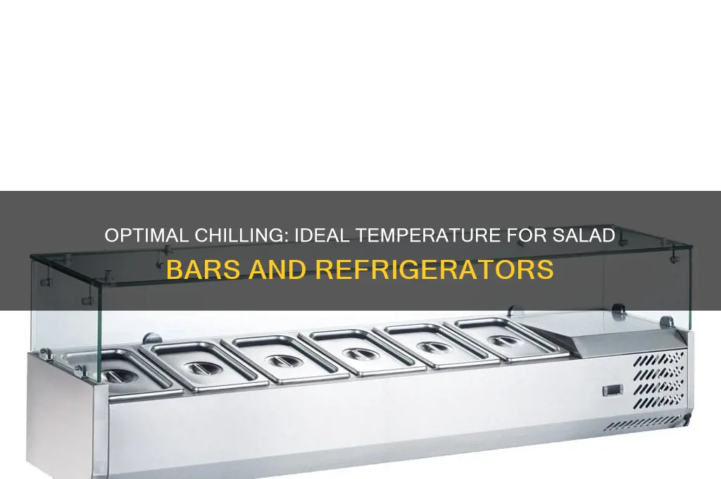 how cold must a salad bar or refrigerator