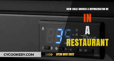 Optimal Restaurant Refrigerator Temperature: Ensuring Food Safety and Freshness