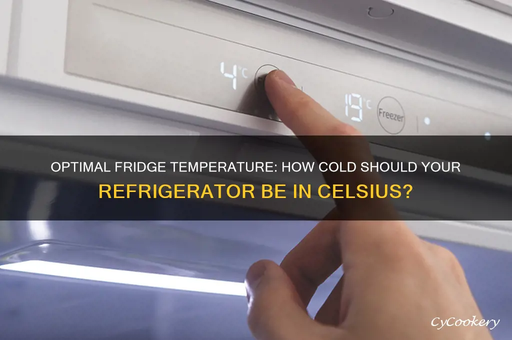 how cold should a refrigerator be in celsius