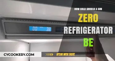 Optimal Sub-Zero Refrigerator Temperature: A Guide to Perfect Cooling