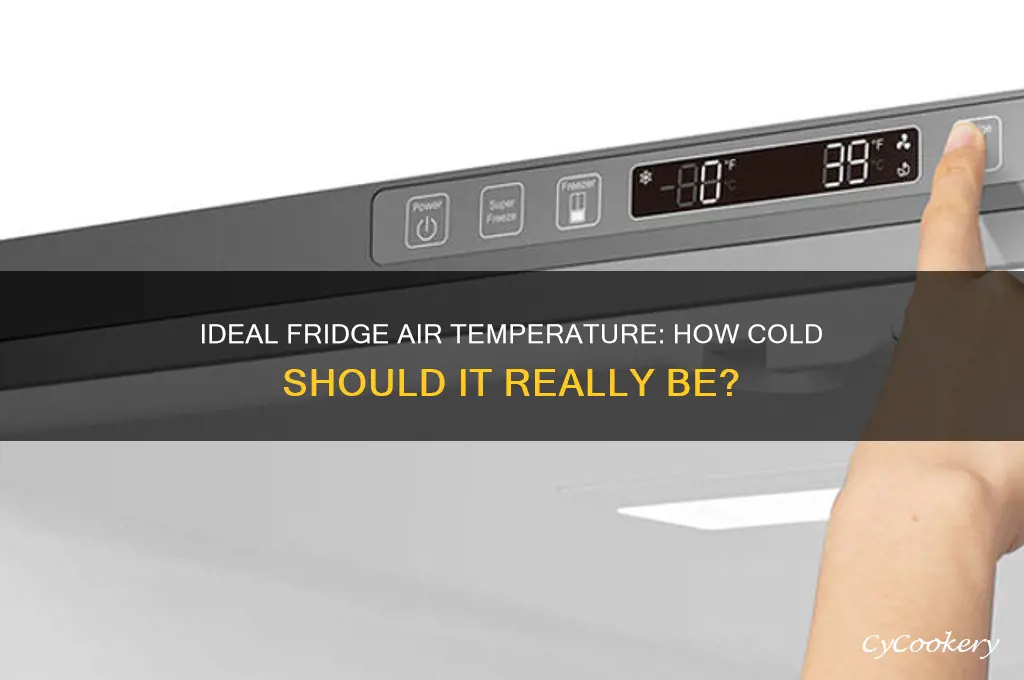 how cold should the air be from my refrigerator