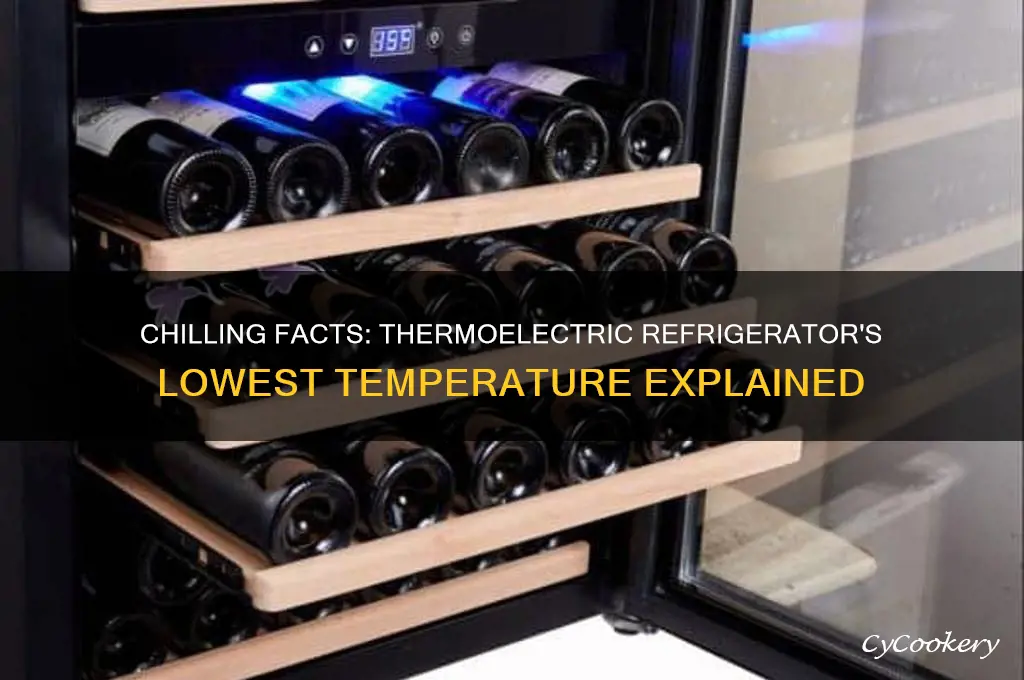 how cold will a thermoelectric refrigerator get