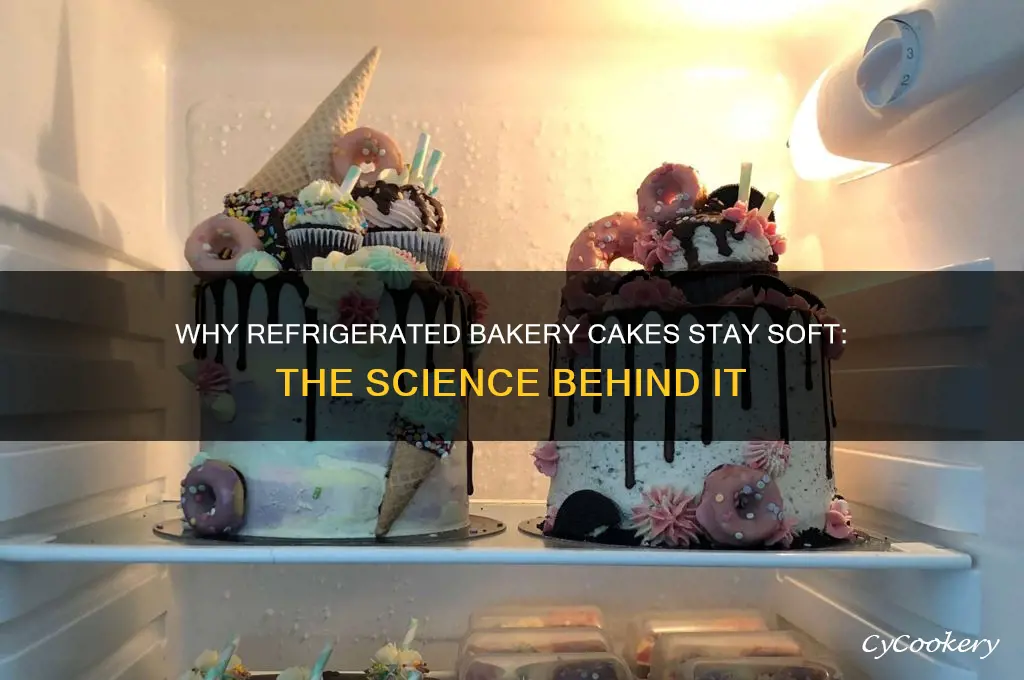 how come bakery cake stay soft even after refrigerating