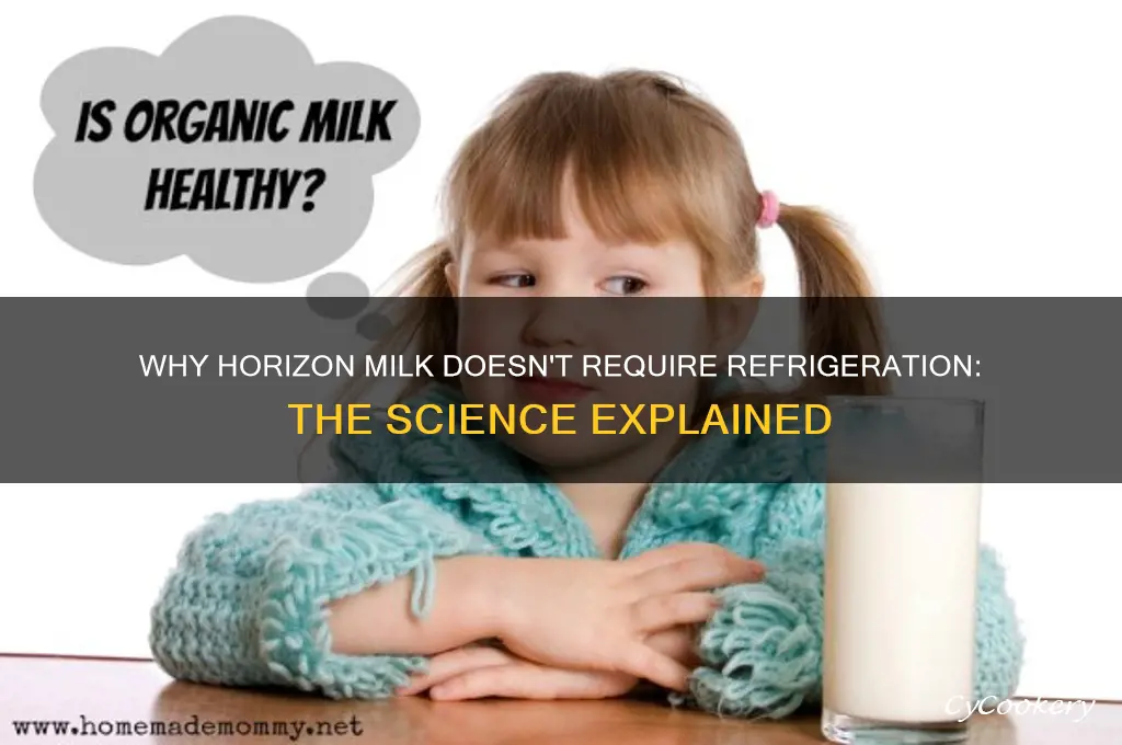 how come horizon milk not be refrigerated