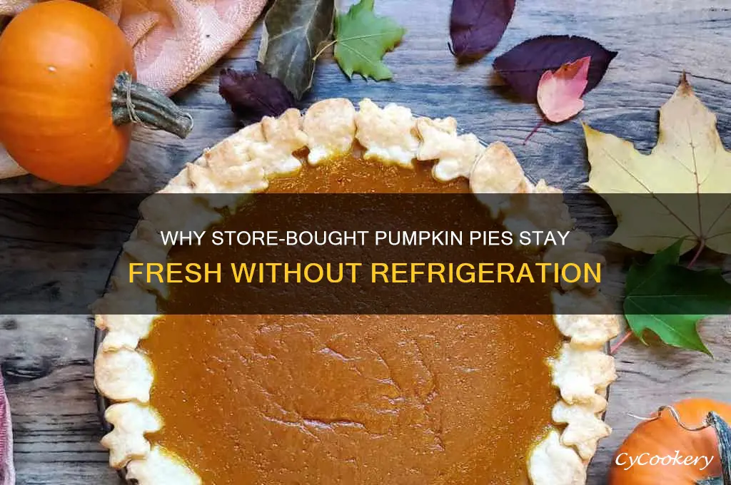 how come store pumpkin pies aren