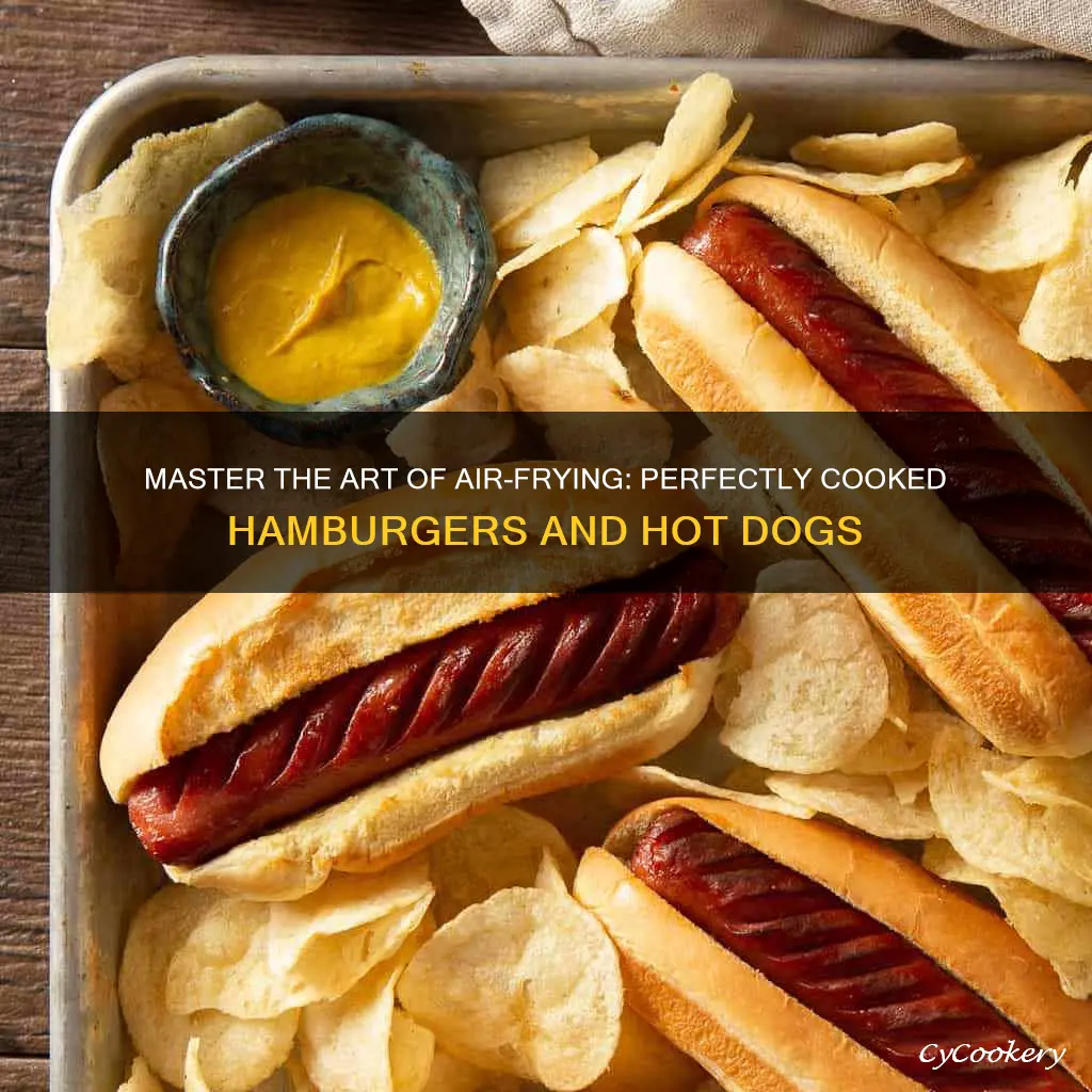 how cook hburger hotdog air fryer