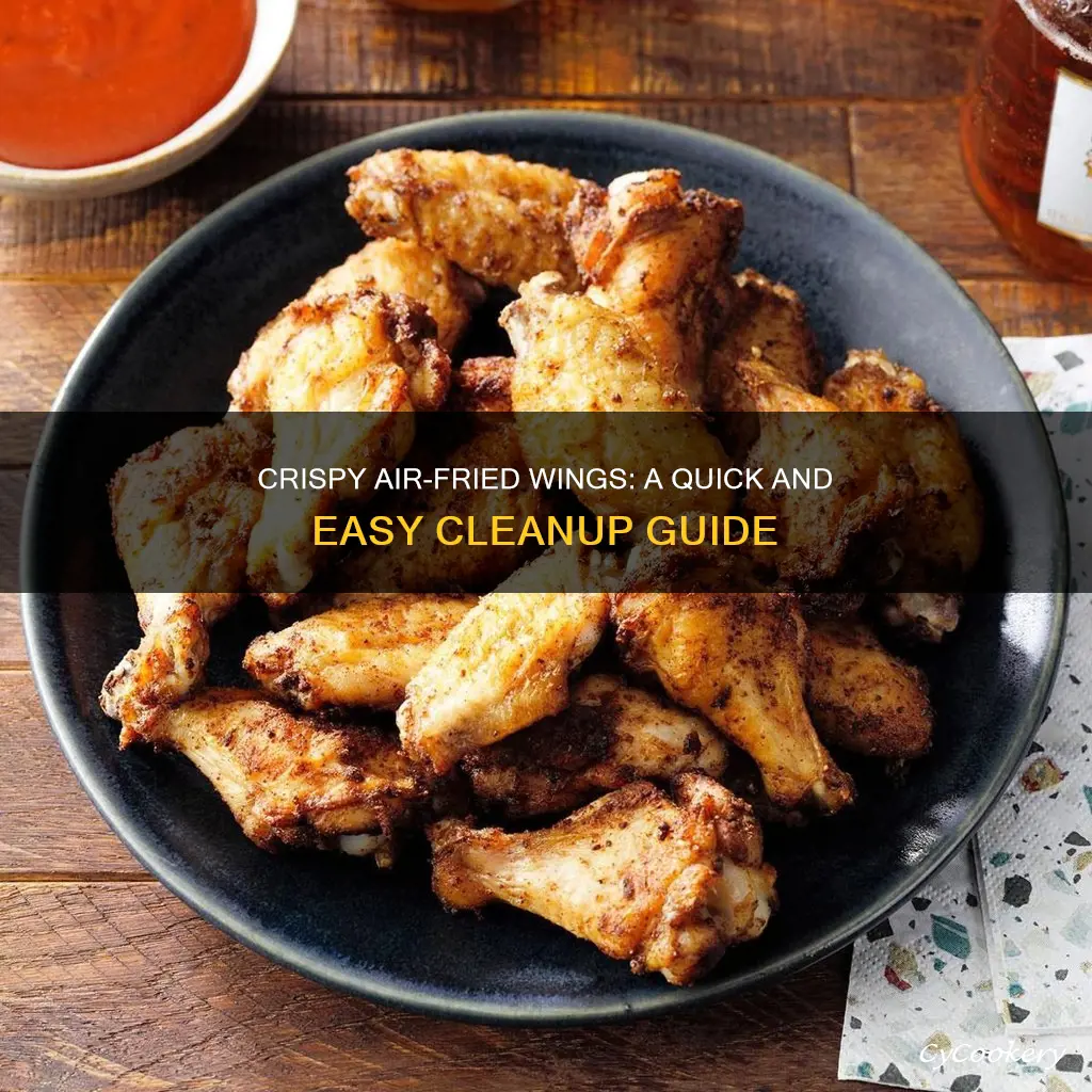 how cook wings air fryer and clean up