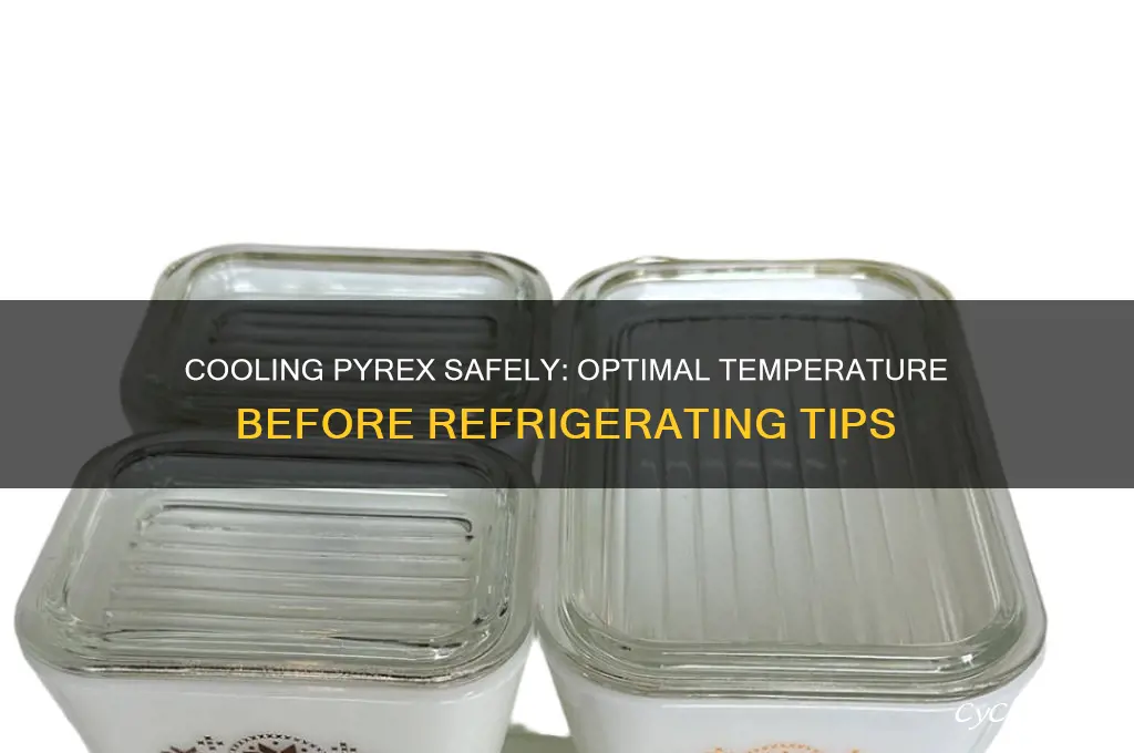 how cool should a pyrex dish be before refrigerating