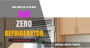Cubic Feet Capacity of a 48-Inch Sub-Zero Fridge Explained