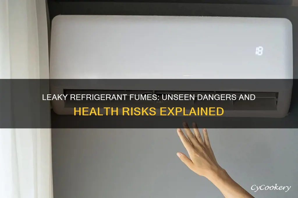how dangerous are fumes from leaky refrigerent