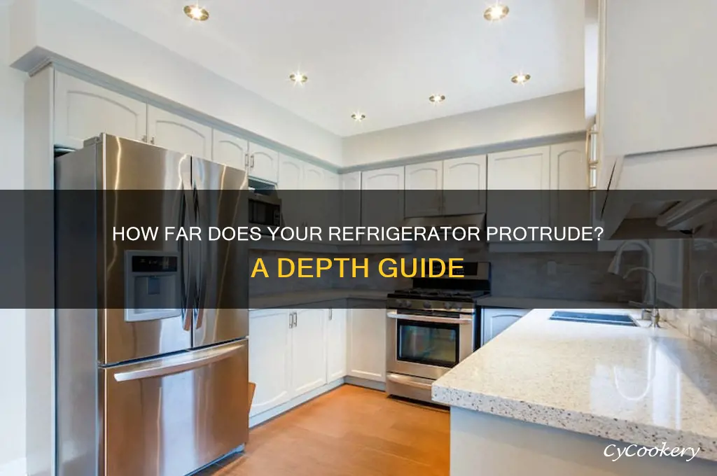 how deep does a refrigerator stick out
