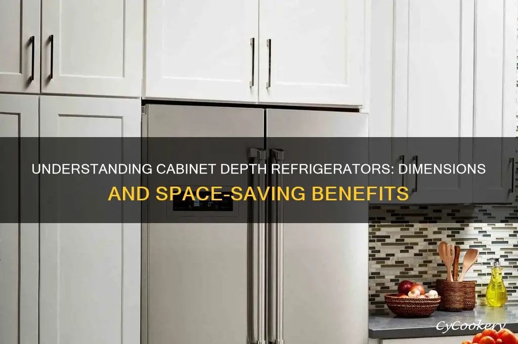 how deep is a cabinet depth refrigerator