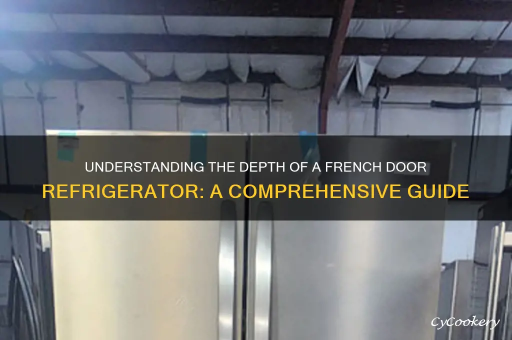 how deep is a french door refrigerator