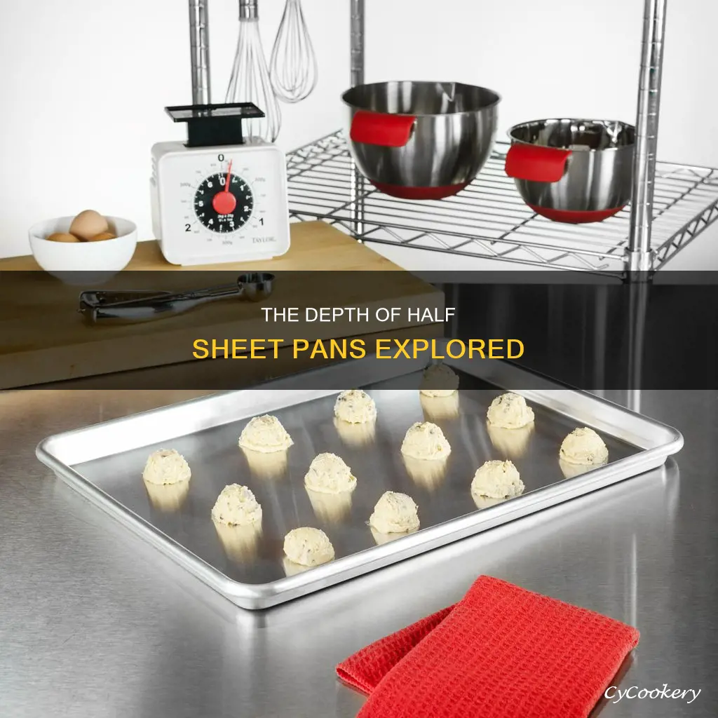 how deep is a half sheet pan