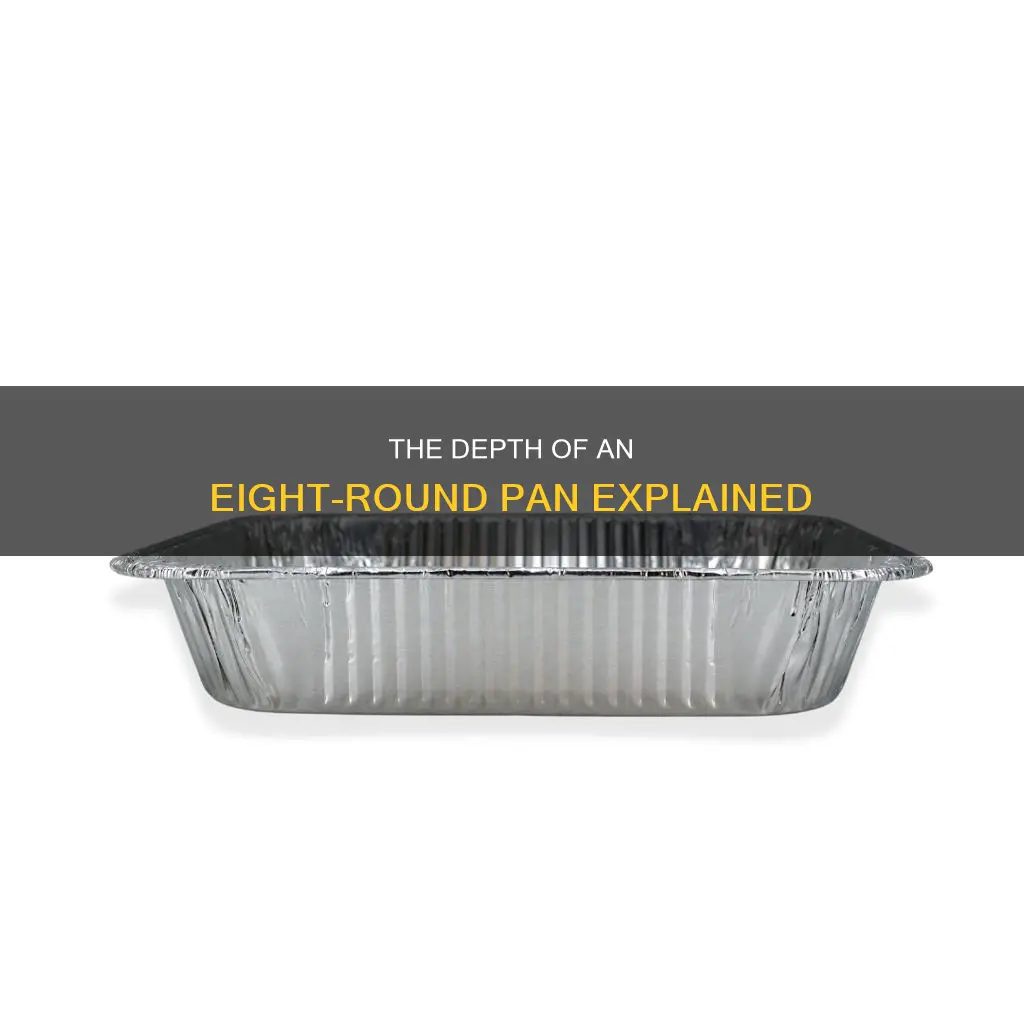 how deep is a typical 8 round pan