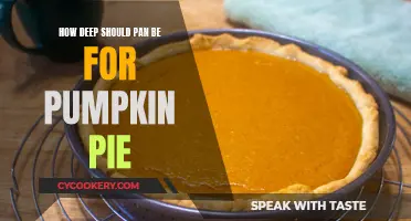 The Perfect Pumpkin Pie Pan Depth