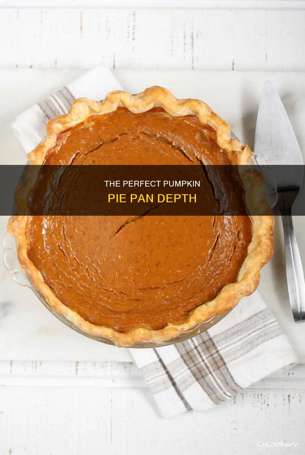 how deep should pan be for pumpkin pie