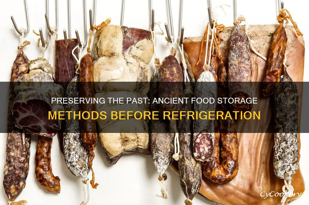 how did food get stored back before refrigeration