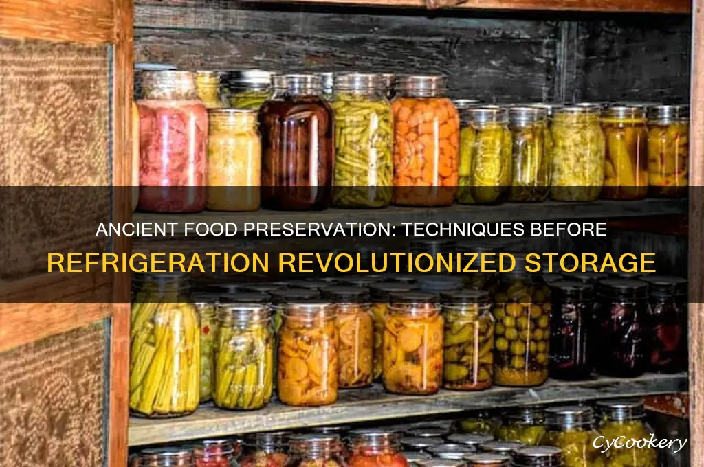 how did people preserve food without refrigerators