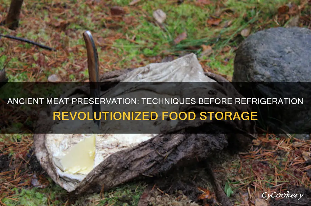 how did people preserve meat before refrigerators