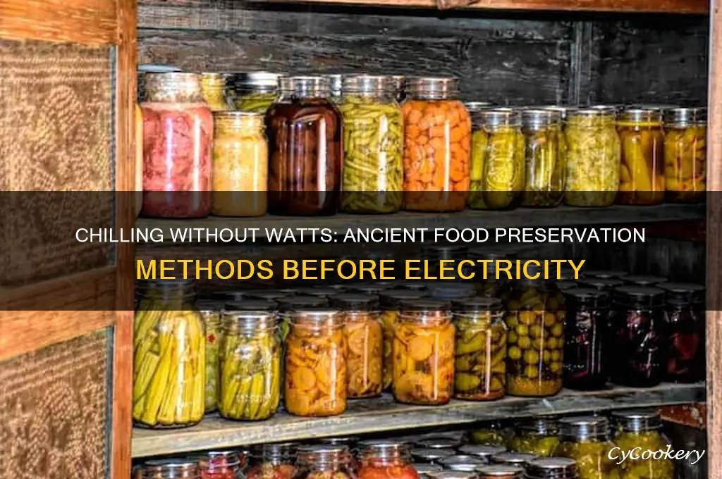 how did people refrigerate food before electricity