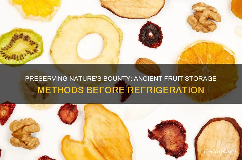 how did people store fruit before refrigerators
