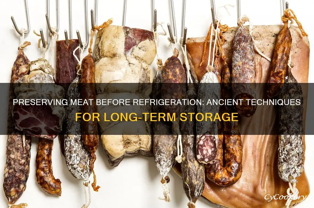 how did people store meat prior to refrigeration
