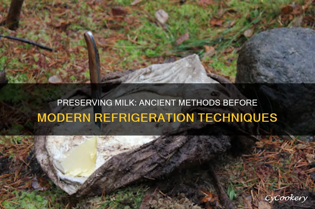 how did people store milk before refrigeration