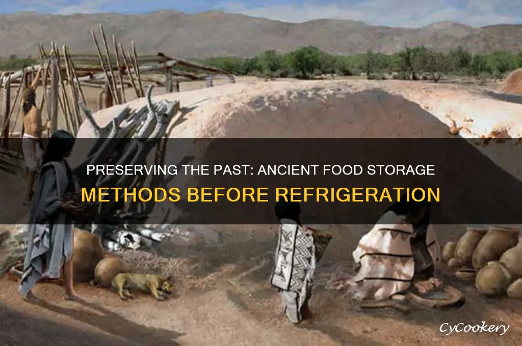 how did people store their food before refrigerators