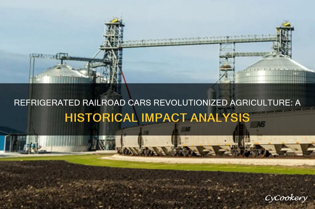 how did refrigerated railroad cars affect agriculture