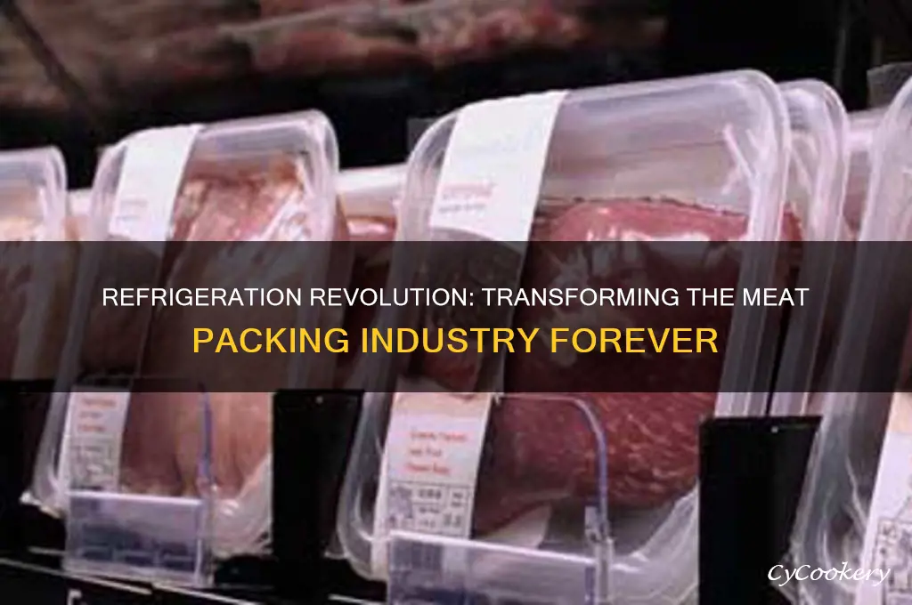 how did refrigeration change tha meat pack ing industry