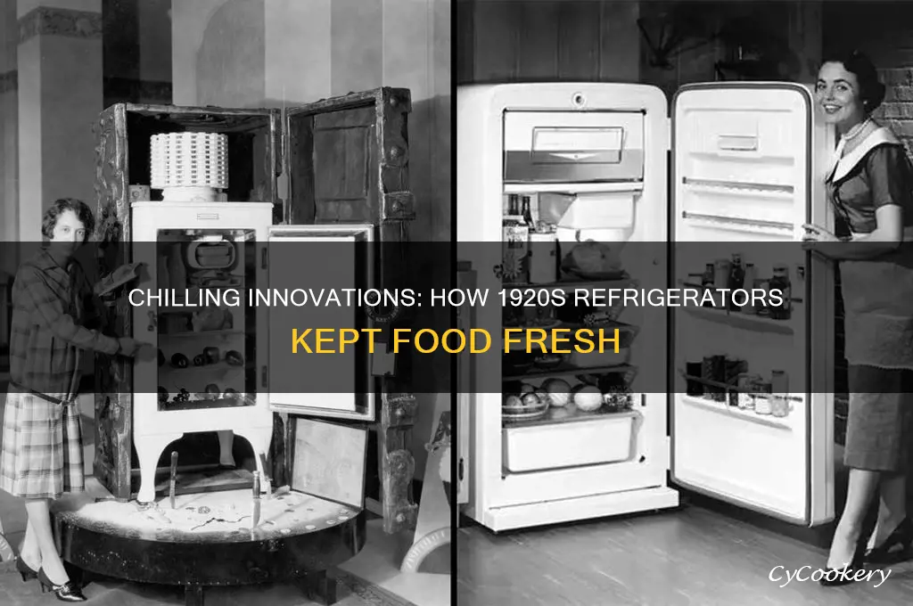 how did refrigerators work in the 1920s