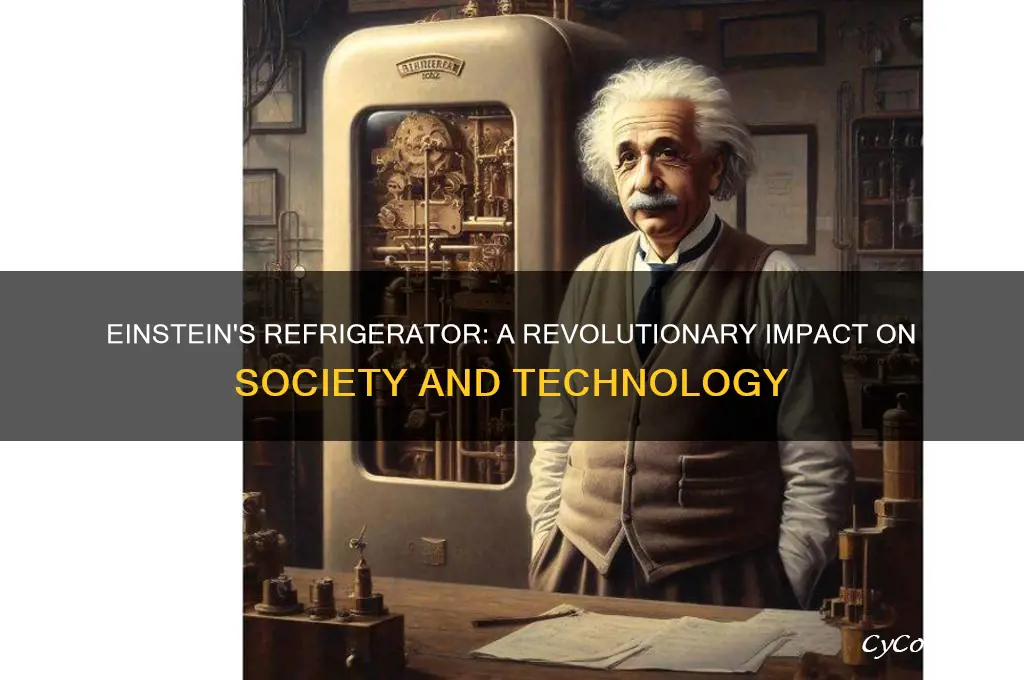 how did the einstein refrigerator help society